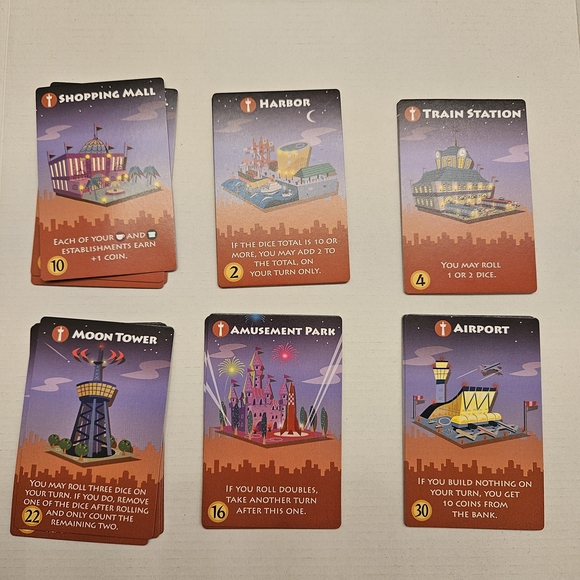 Machi Koro Bright Lights, Big City Card Game - Picture 10 of 16